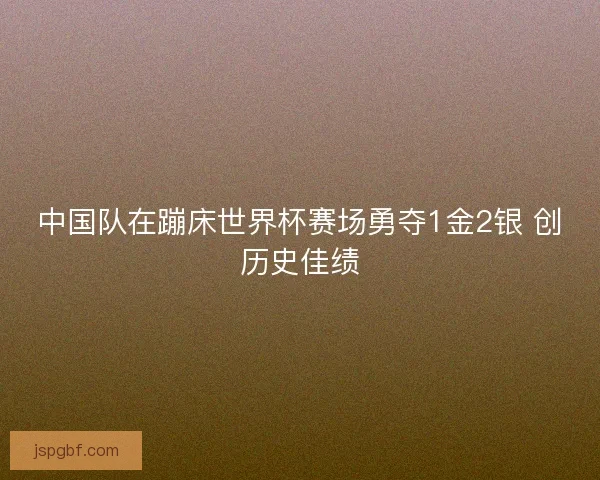 中国队在蹦床世界杯赛场勇夺1金2银 创历史佳绩
